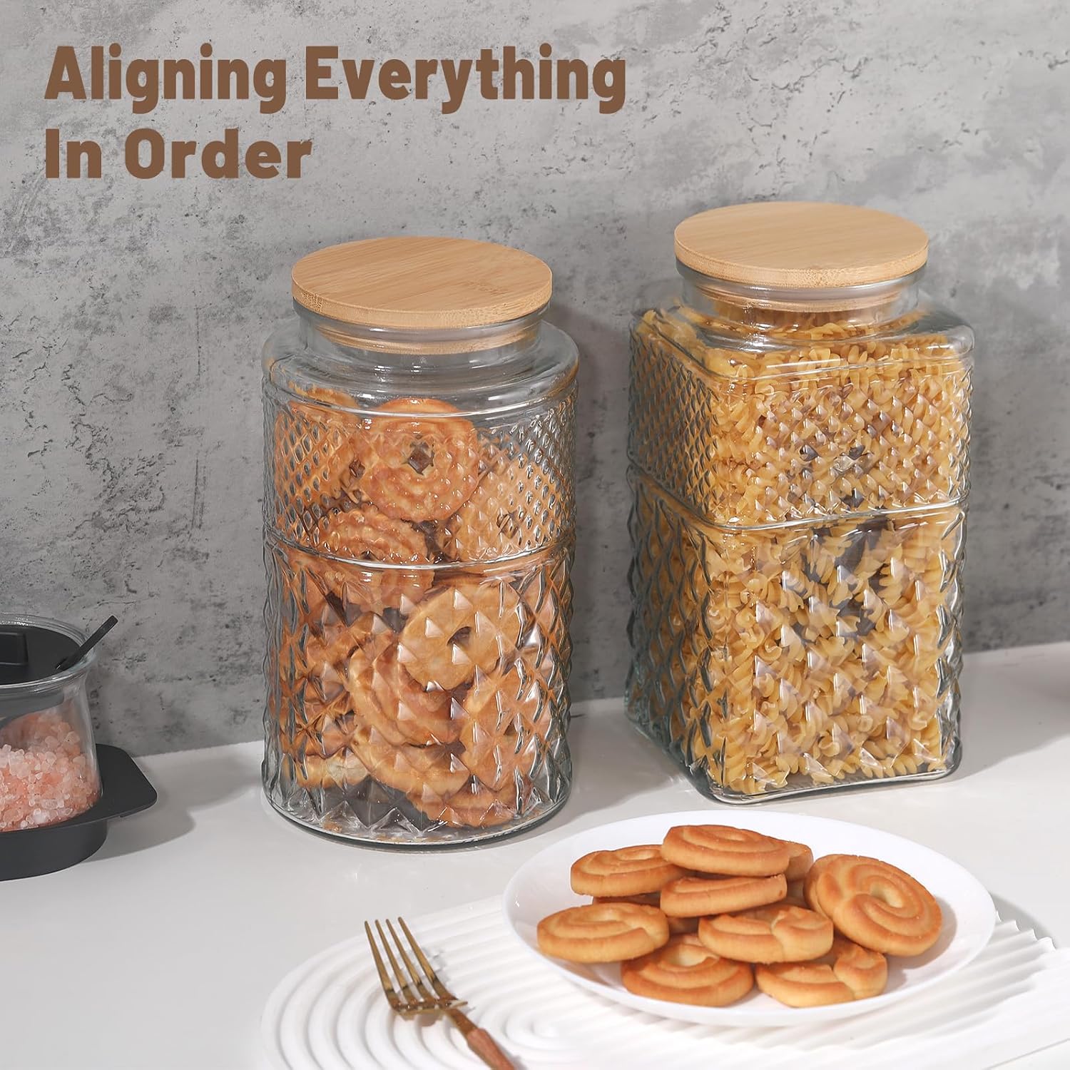 0.7Gallon/2600ml Glass Cookie  - огляд і ціна Food Storage Airtight