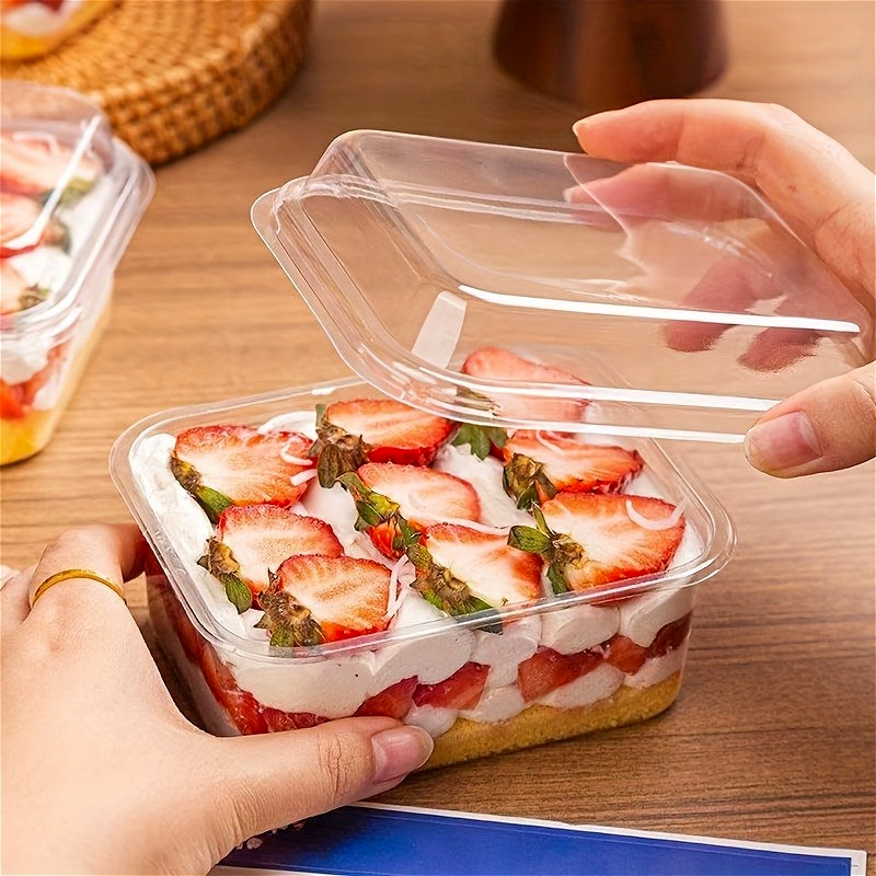 5/10/20PCS Transparent Cake Bo - огляд і ціна Xmas Food Storage Containers