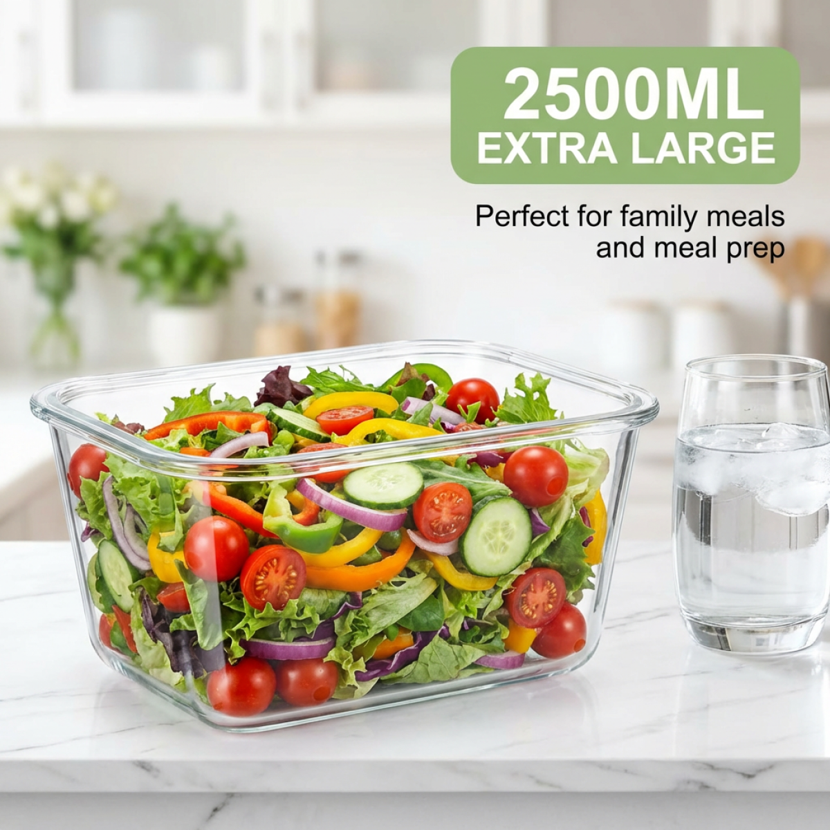 Large Capacity Borosilicate Gl - огляд і ціна Glass Meal Prep Container