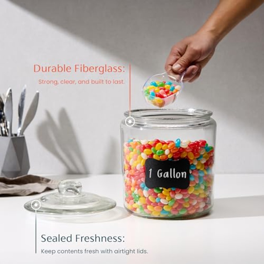 Glass Kitchen Jars Food and Co - огляд і ціна Food Storage In Pantry