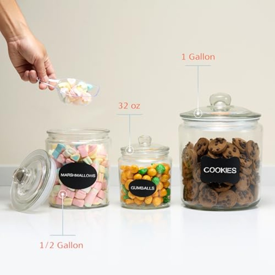 Glass Kitchen Jars Food and Co - огляд і ціна Food Storage In Pantry