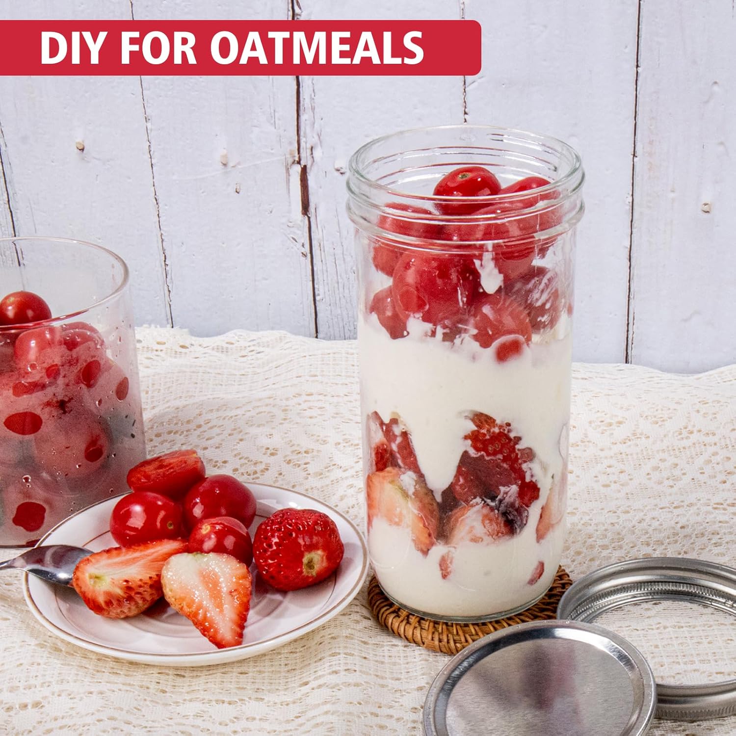Jars Wide Mouth 6 Pack, 24oz G - огляд і ціна Food Storage Airtight