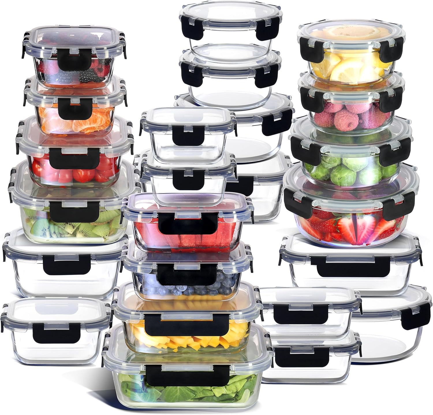 48-Piece Glass Food Storage Co - огляд і ціна Food Storage Airtight