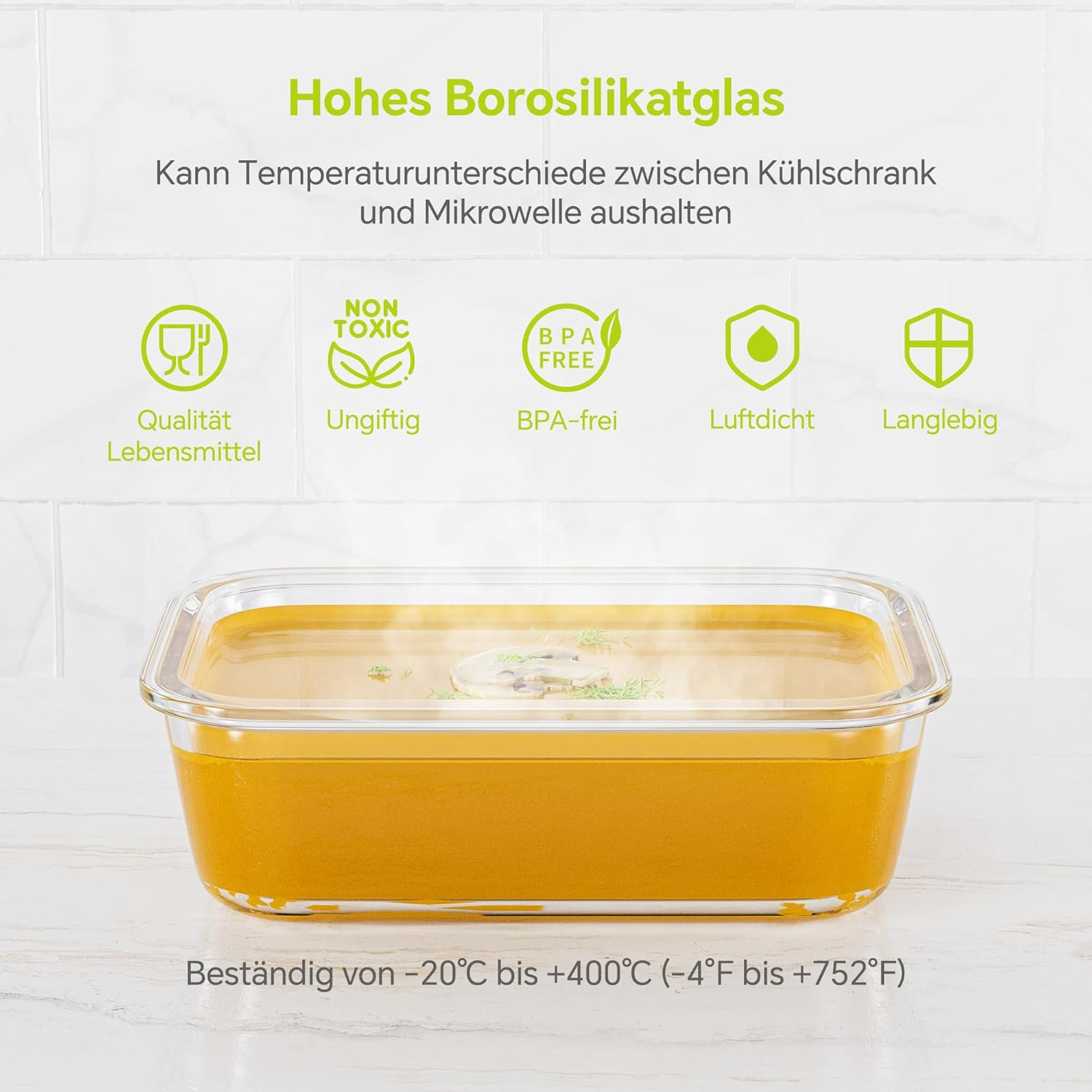 8-Pack Airtight Glass Food Sto - огляд і ціна Glass Meal Prep Container