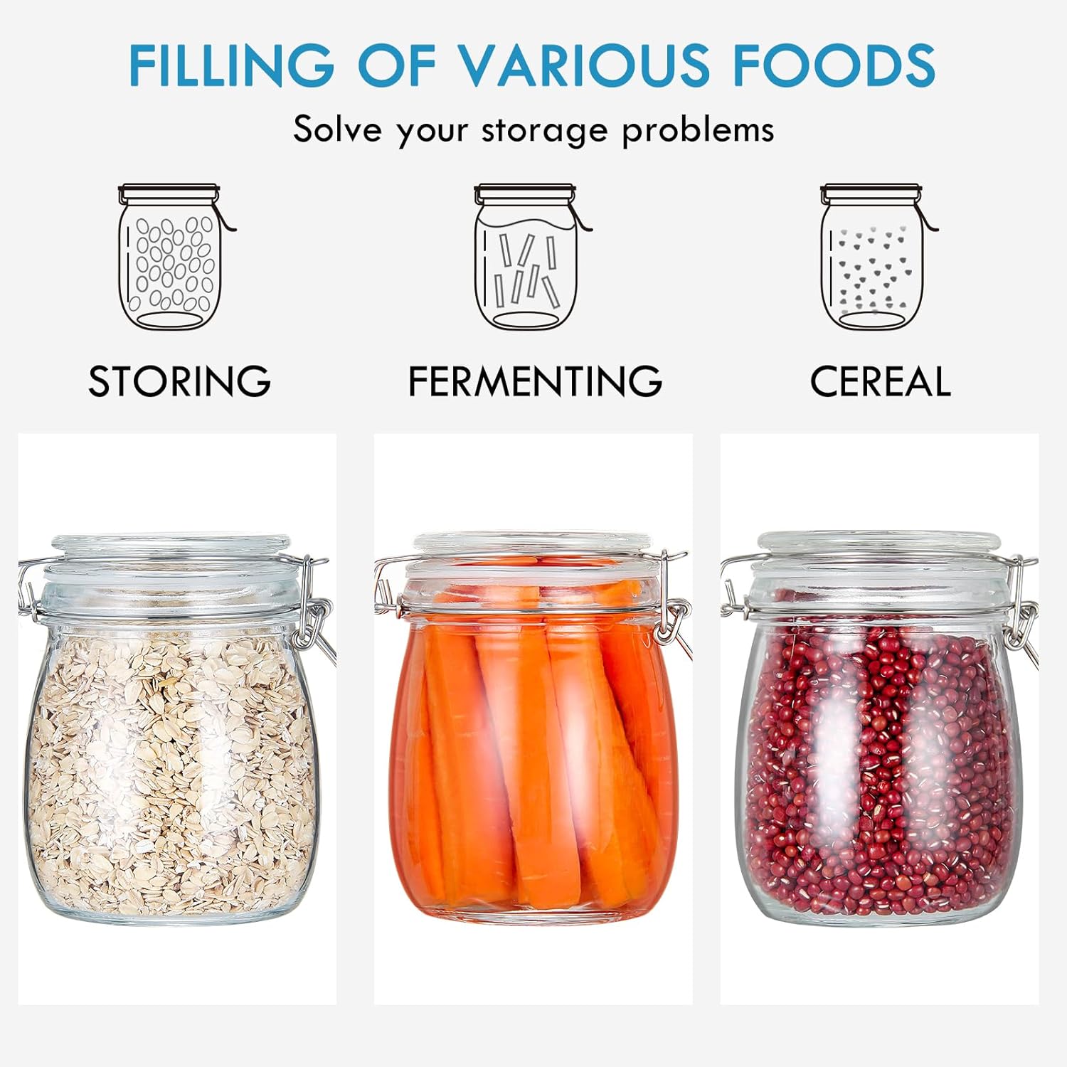 24oz Food Storage Canister Gla - огляд і ціна Food Storage Airtight