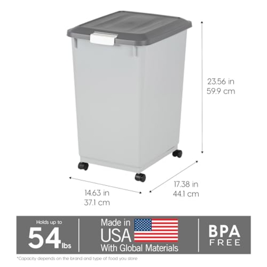 Dog Food Storage Container 54  - огляд і ціна Food Storage With Wheels