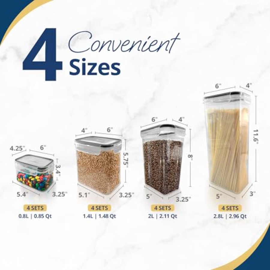 Airtight Food Storage Containe - огляд і ціна Food Storage In Pantry