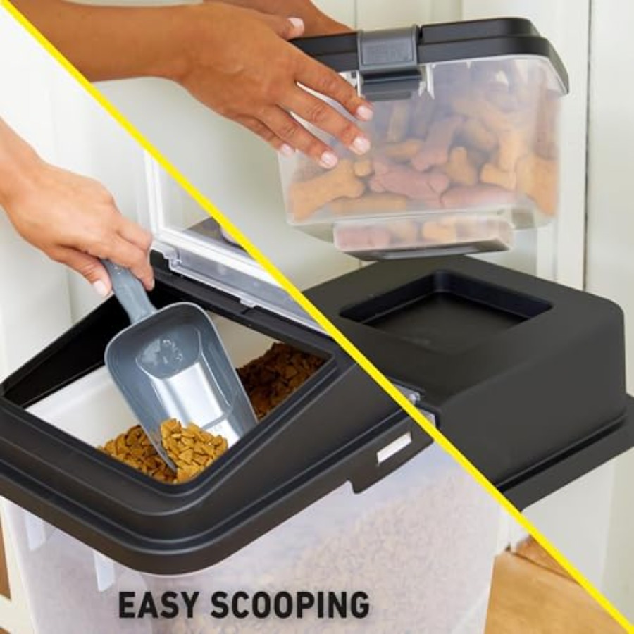 3 Piece Airtight Dog Food Stor - огляд і ціна Food Storage With Wheels