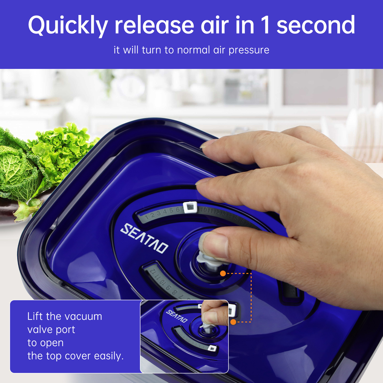 SEATAO Glass Food Storage Cont - огляд і ціна Food Storage With Colander
