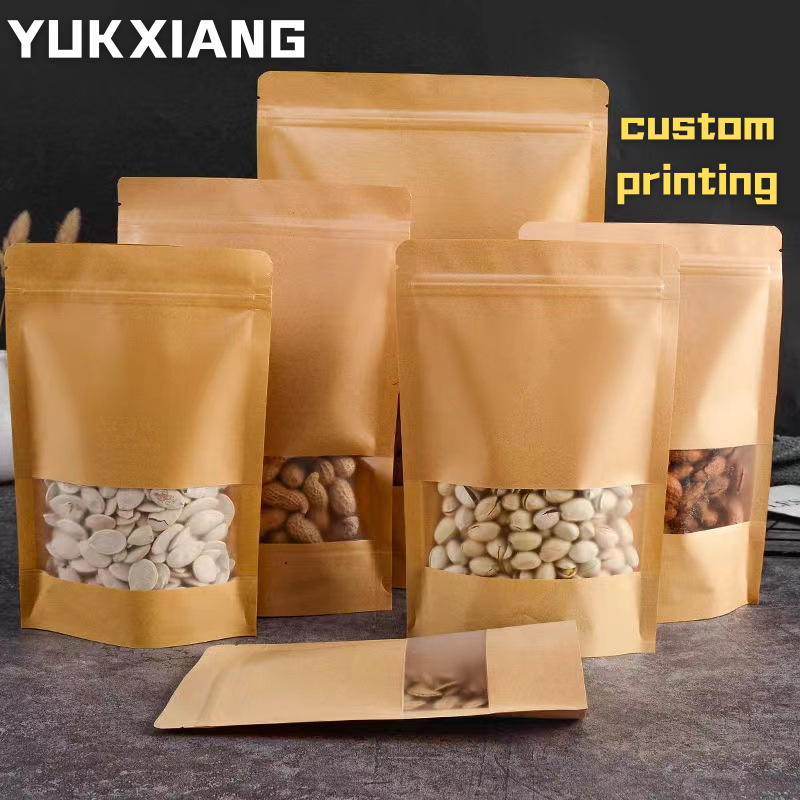 50pcs Kraft Paper Zip Lock Bag - огляд і ціна Zebra Food Storage