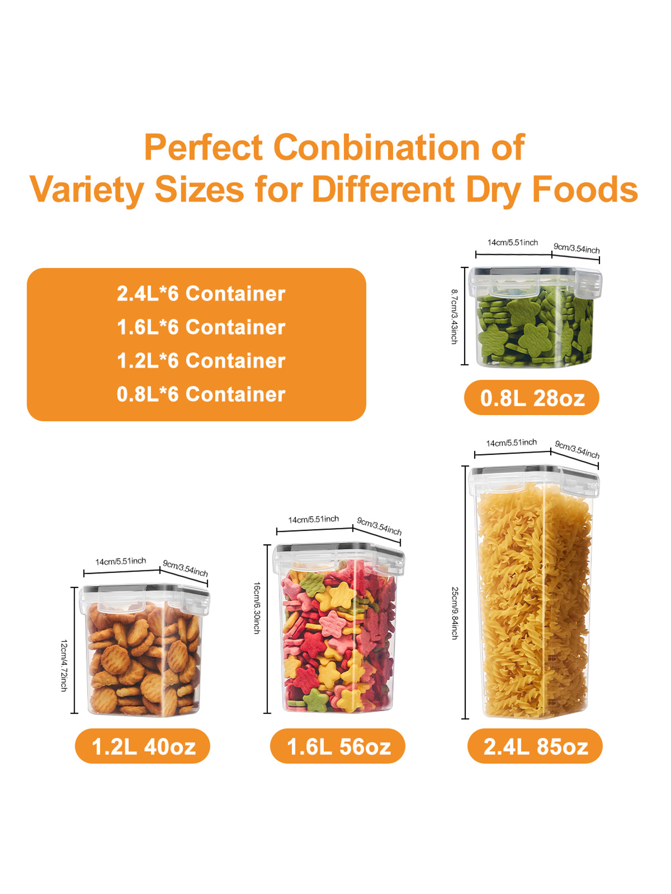 48pcs,Sealed food storage cont - огляд і ціна Food Storage In Pantry