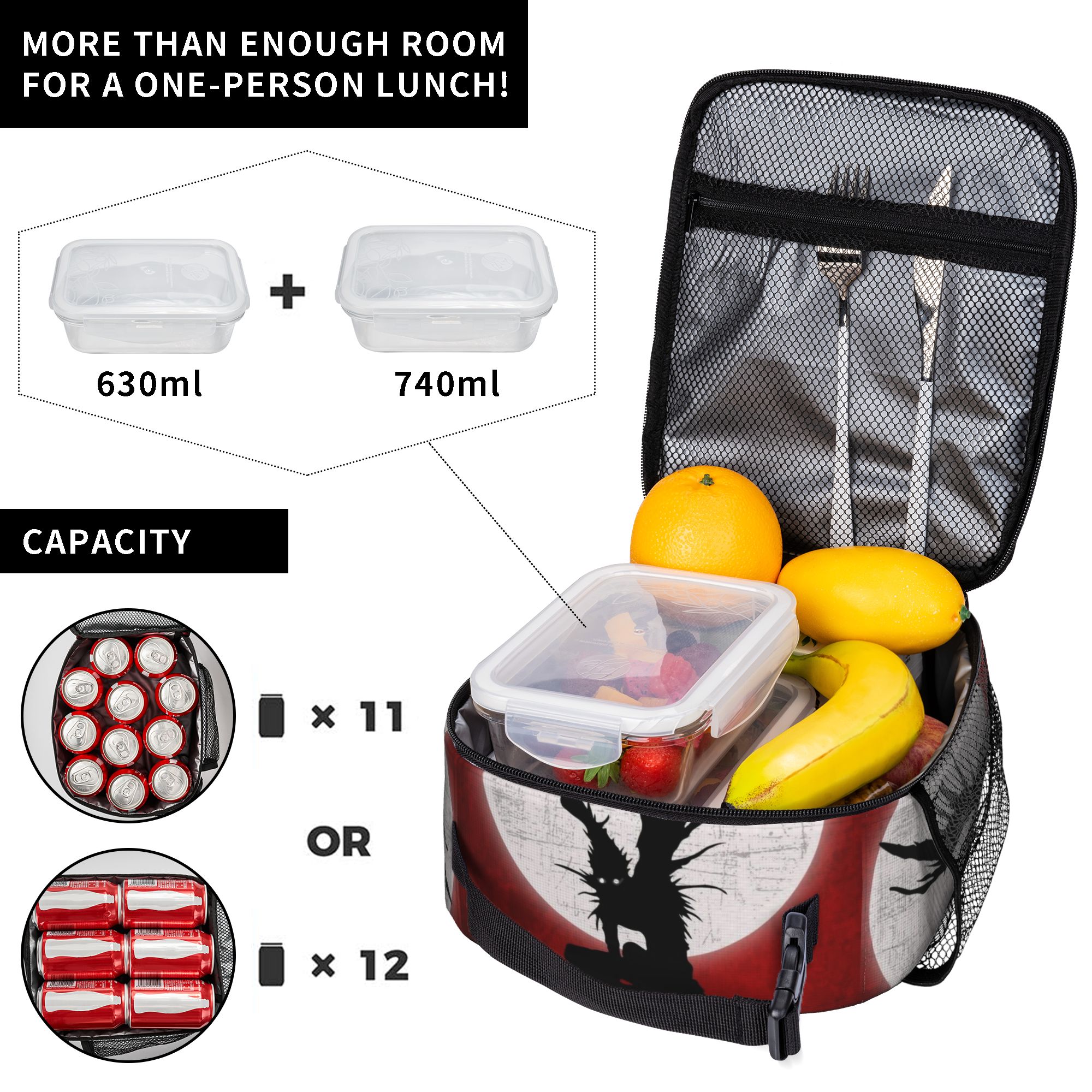 Ryuk Lunch Bag Insulated Tote  - огляд і ціна Food Storage Notes