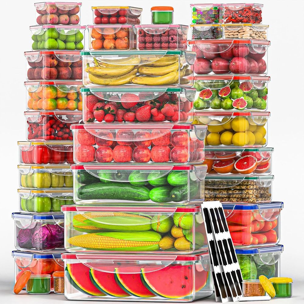 70 Pcs Large Food Storage Cont - огляд і ціна Food Storage Airtight