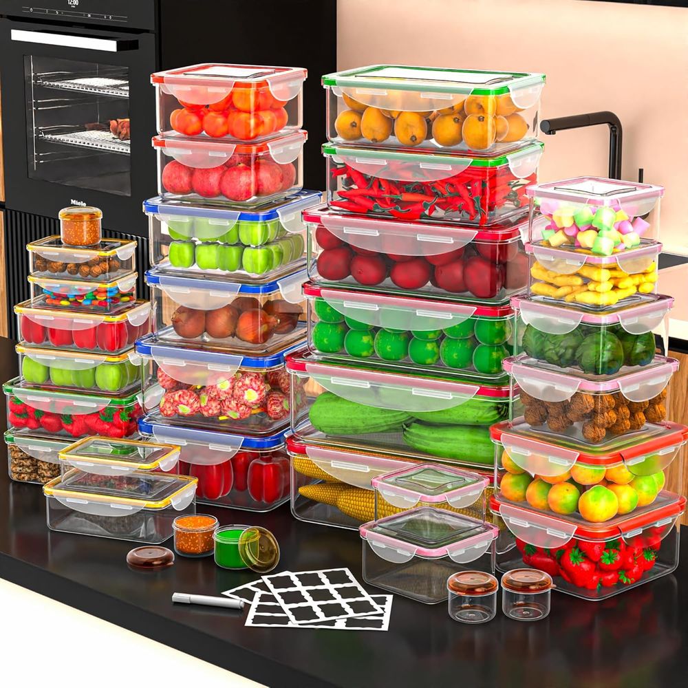 70 Pcs Large Food Storage Cont - огляд і ціна Food Storage Airtight