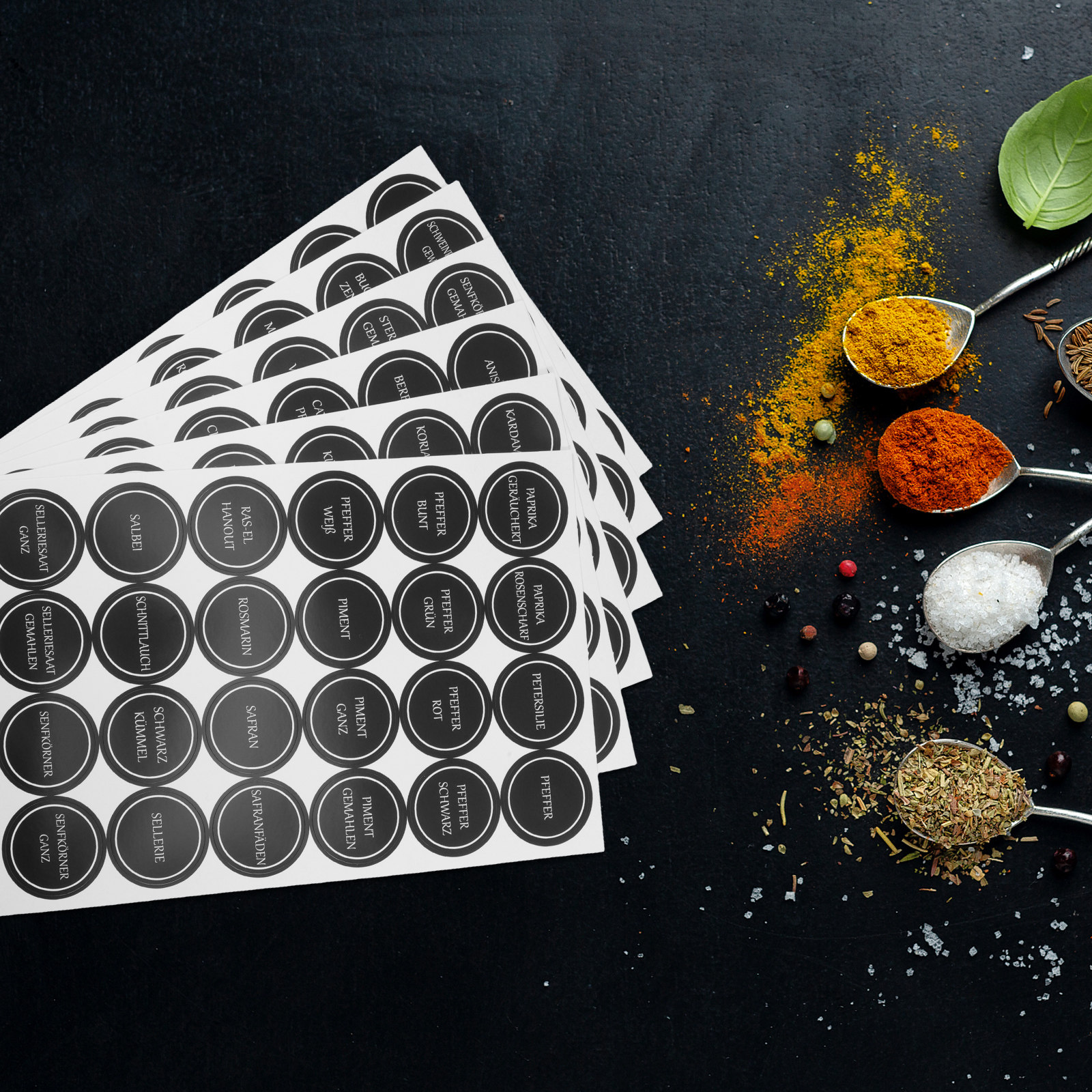 6 Sheets Round Spice Jar Label - огляд і ціна Food Storage In Pantry